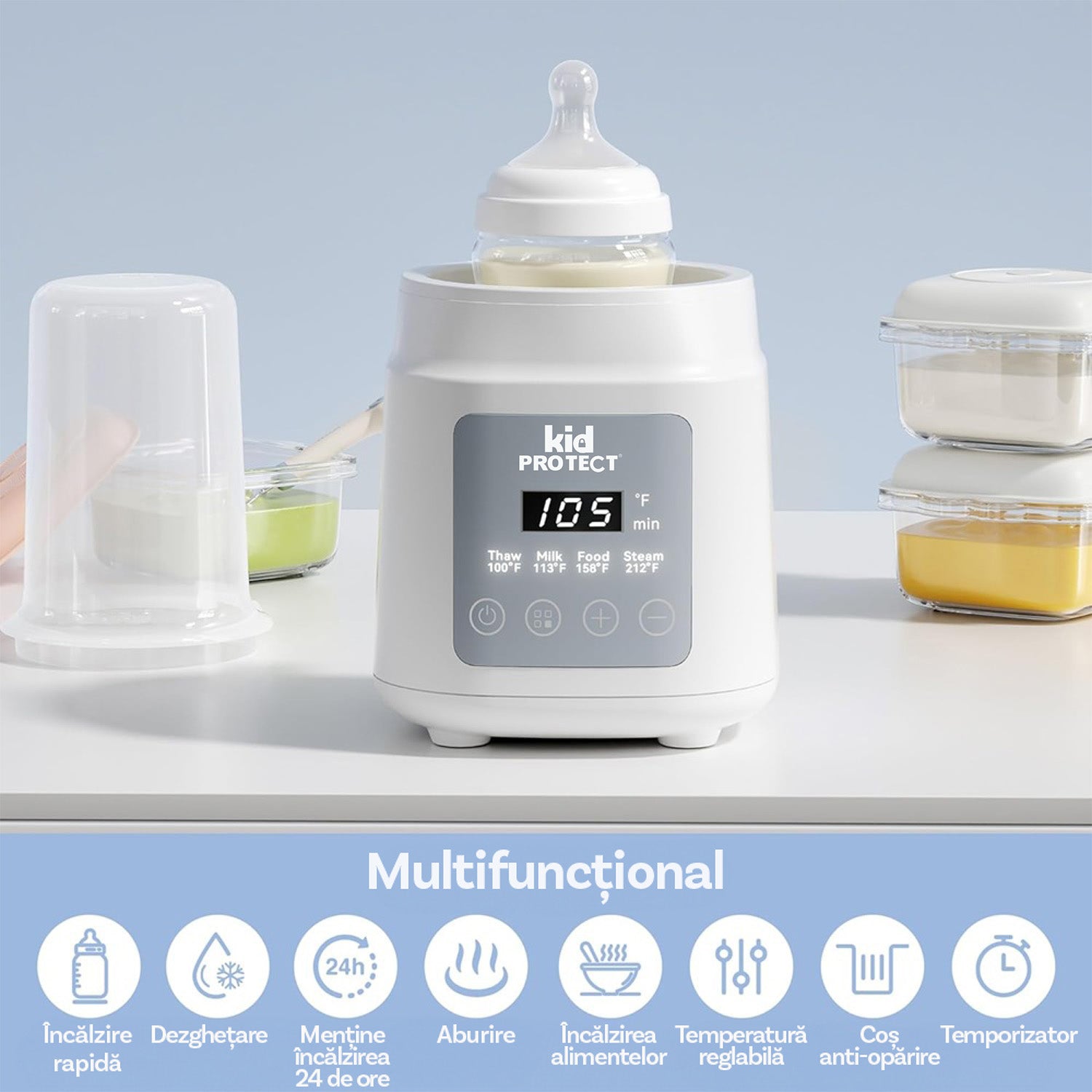 Incalzitor Biberoane si Mancare Multifunctional KidProtect SnuggleHeat Incalzitor Biberoane si Mancare Multifunctional KidProtect SnuggleHeat
